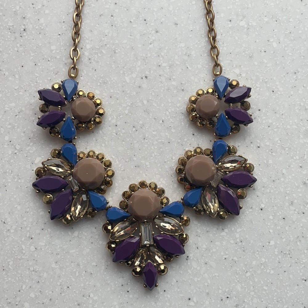 EUC J. Crew Multicolored Statement Necklace